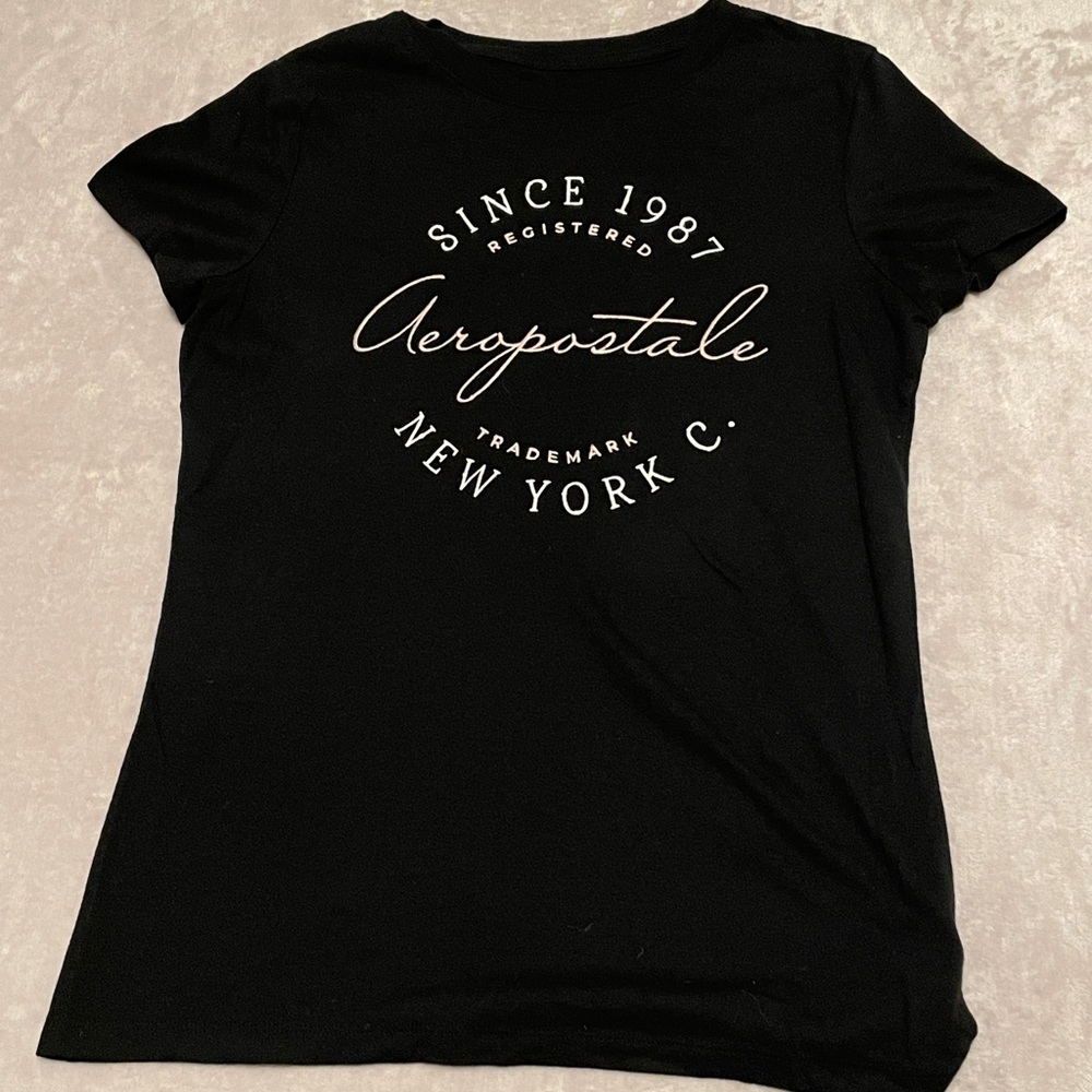 Black Aeropostale Logo Shirt